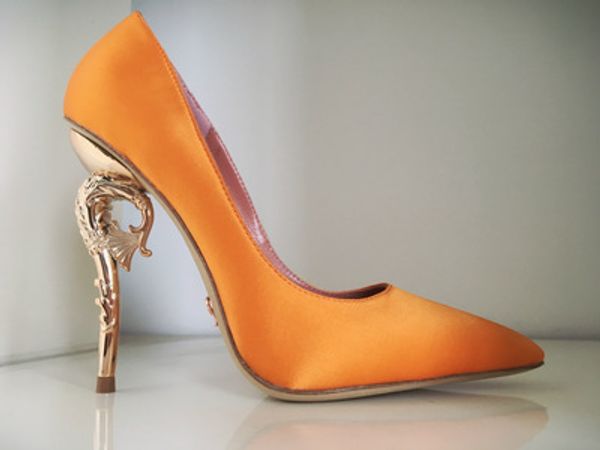 Ralph Russo Haute Couture Collection Shoes Orange Dress Heels