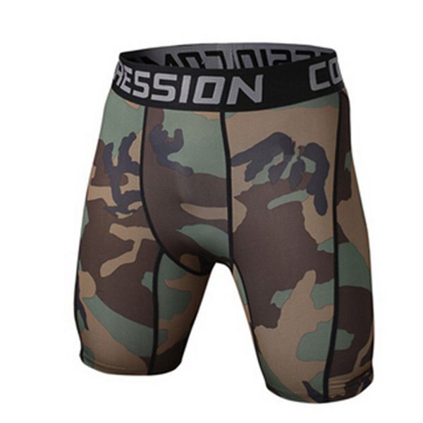 Wholesale-GYM Herren Kompressionsshorts 2016 Sommer Camouflage Sport Bermuda Surf Laufen Basketball Shorts Männer Bodybuilding Shorts