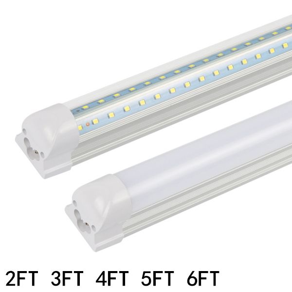 

4 ft led tube light t8 integrated bracket v-shaped 28w 3000lm ac 85-265v 120cm fedex ups