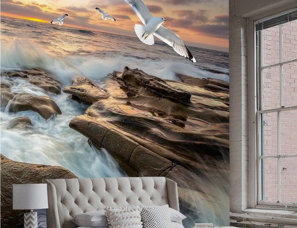 

p wall murals wallpaper sea reef fresco wall background 3d bathroom wallpaper