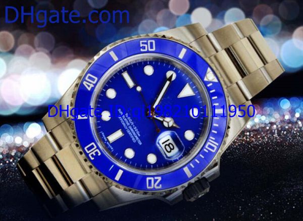 

factory supplier wristwatch luxury automatic mens watch men's watches 116619lb blue 40mm ceramic, Slivery;brown