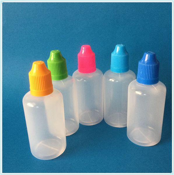 Eye Dropper Type Plastic Bottle 50ml Childproof Cap Long Thin