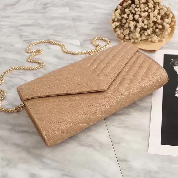 

brand classic stripe caviar female mini handbag fashion gold chain shoulder bag dinner bag