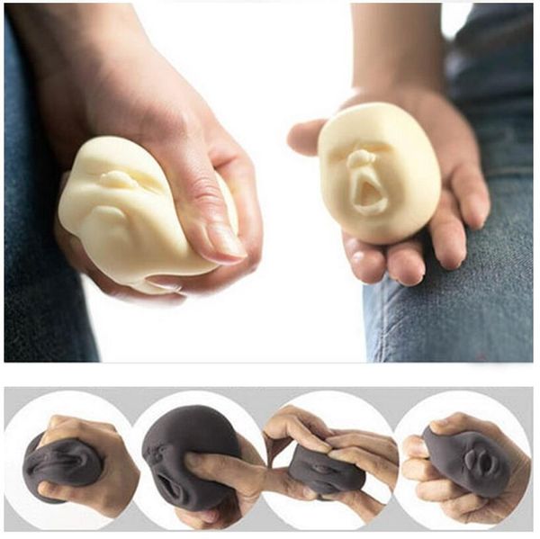 

new human emotion face vent ball toys resin relax pop novelty toys stress relieving anti-stress ball toys gift