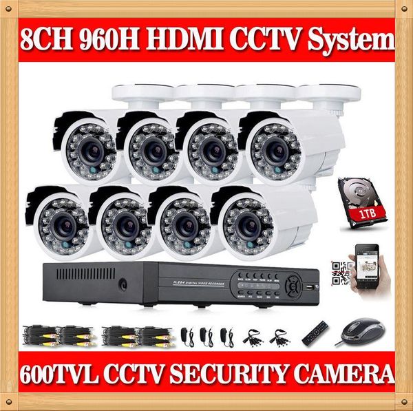 

Cia home 8ch cctv ecurity camera et day night 600tvl camera with 8channel dvr kit 1tb hard drive color video urveillance y tem