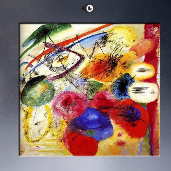 

black lines by wassily kandinsky,genuine handmade home wall decor abstract art oil painting on canvas customized size