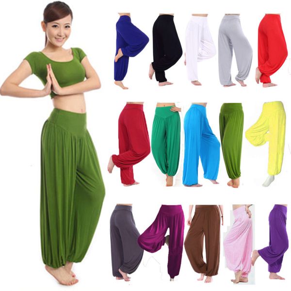 

Yoga Pants Large WOMENS HAREM TROUSERS LONG PANTS BAGGY LEGGINGS CASUAL PLUS SIZE
