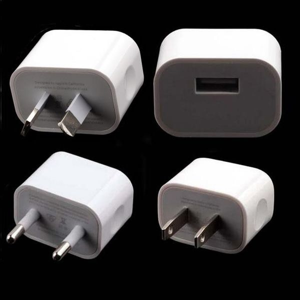 

white 2a us/eu/au plug usb wall charger adapter for iphone 5/5s 6/6s plus cell phone