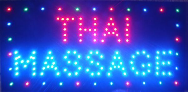 2016 Thai Massage Nerve Relax Alleviare la tensione Pressione mentale LED Light Sign Indoor Use Spedizione gratuita