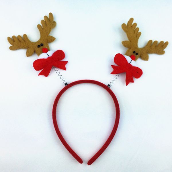 Cute Christmas Headband Hot Elk Antlers Reindeer Bell Headwear
