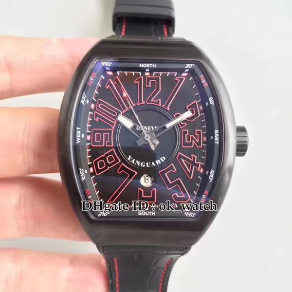 

высокое качество мужская коллекция vanguard pvd черный мужские автоматические eta 2824 часы v 45 sc dt nr br кожаный ремешок мужские лучшие, Slivery;brown