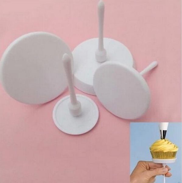 

1set/4pcs new sugarcraft cupcake cake stand icing cream flower decorating nail set tool rdyo