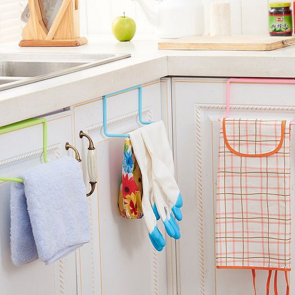 Over Door Tea Towel Rack Bar Hanging Holder Rail Organizer