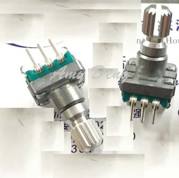 

wholesale- 20pcs/lot japan's ec11 encoder without switch 30 posioning number 15 pulse shaft length 15mm