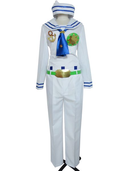 

Jojo 039 bizarre adventure jo uke higa hikata halloween white ailor uniform co play co tume