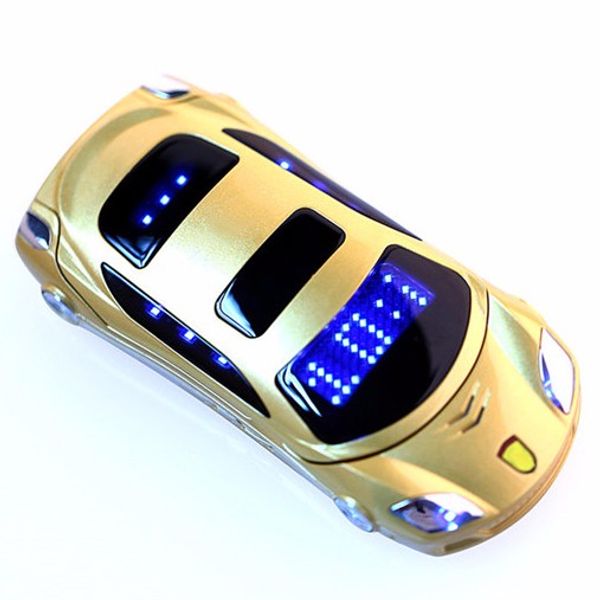 Novo desbloqueado moda carro móvel telefone homem crianças presente dual sim card carros estilo estilo metal celular telefone celular para crianças