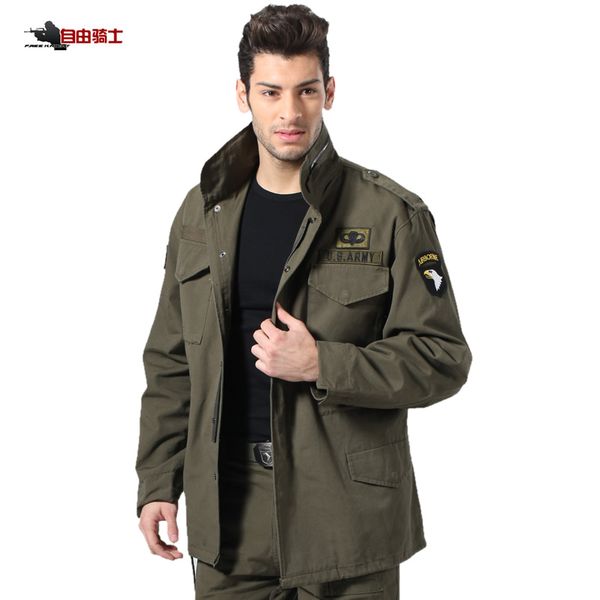 

wholesale- night outdoor hiking m65 coat jacket coat male fans removable liner winter cotton hunting tactical clothes, Camo;black