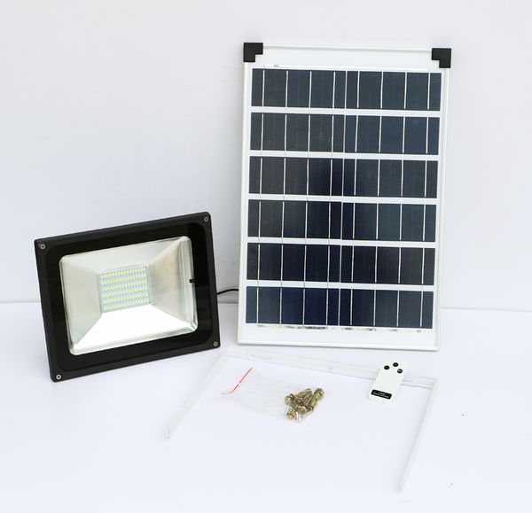 Courtyard 50w Led Projector Waterproof Solar Flood Lights 15600ma Rechargeable Battery Lawn Outdoor Light Remote Control Auto On Off Uk 2019 From