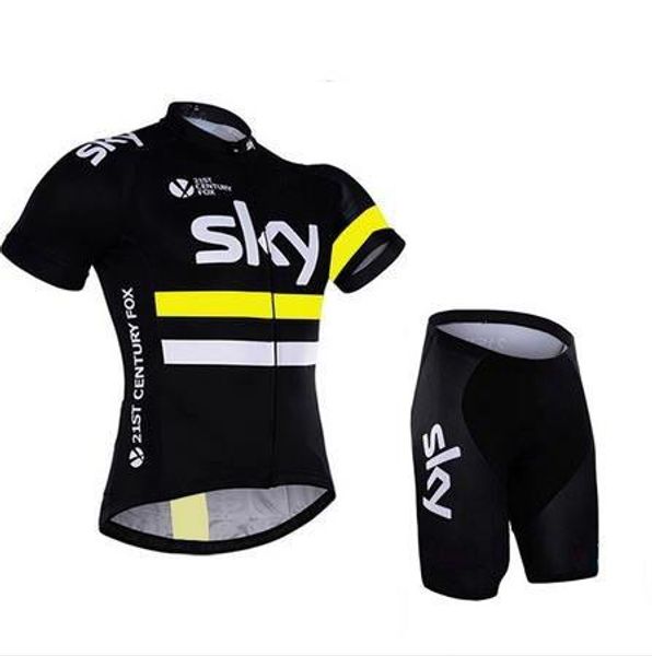 

2018 Тур де Франс Sky Team Велоспорт трикотажные изделия Quick Dry сжатый велосипед одежда