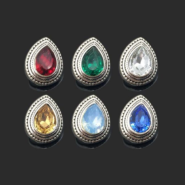

interchangeable flower 027 rhinestones metal snap buttons fit 12mm snap button bracelets earrings necklace for women