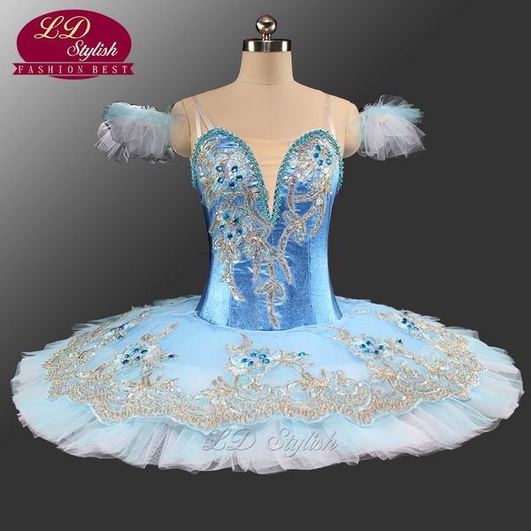 

blue bird professional ballet tutu women blue classical ballet tutus ballet stage costumes ballerina performance tutu skirt ld0039, Black;red