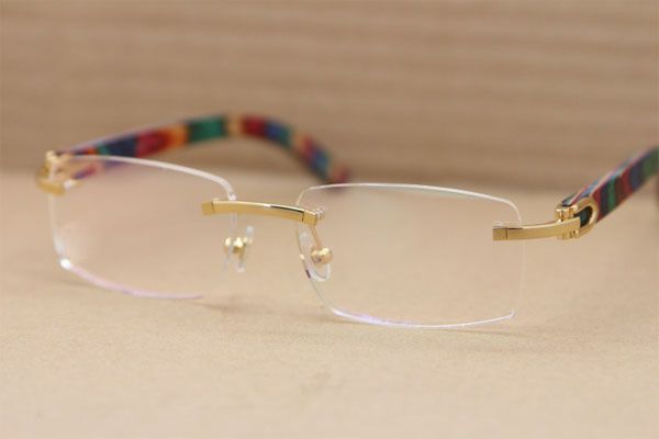 

2020 горячие новые очки мужчин известные rimless очки мужчины известный t8100907 мужчины очки серебро золото металлический каркас очки lunet, Silver