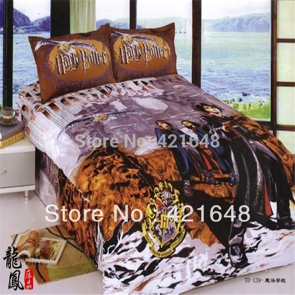 Magic School Harry Potter Bedding Set For Kids Bedclothes Duvet