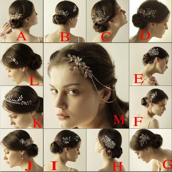 Gold Bridal Tiara Hair Accessories New Arrival Cheap Headpieces