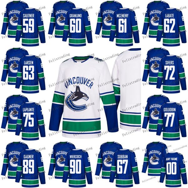 

2018 Season Vancouver Canucks 59 Ashton Sautner 72 Jaime Sifers 89 Sam Gagner 67 Subban 63 Philip Larsen 61 Evan McEneny Jerseys