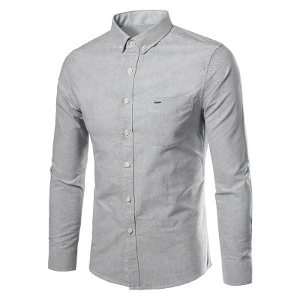 

Korean Business Men Shirts Mens Long Sleeves Dress Shirts Cotton Shirt Men Shirt Plus Size Slim Fit Homme
