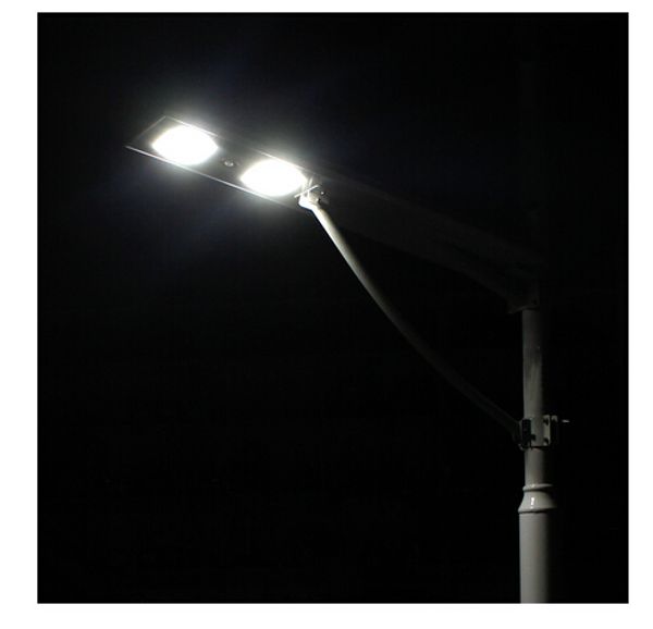 

контроль времени + датчик света + датчик движения 60 вт встроенный солнечный уличный свет водонепроницаемый ip65 3 года гарантии