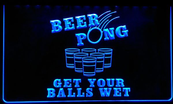 

ls112-б beer pong get your balls wet неоновый свет вход