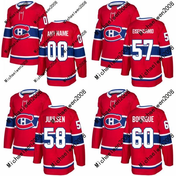 

Mens Women Youth 57 Markus Eisenschmid Jersey 2017-2018 Season Montreal Canadiens 58 Noah Juulsen 60 Simon Bourque Custom Hockey Jerseys
