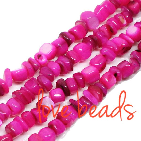 

irregular square natural fushia shell beads 5mm-8mm gravel loose beads strand 80cm for wholesale diy bracelet(f00316) wholesale, Black