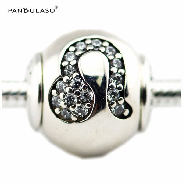

leo with clear cz charm essence collection fits pandora bracelets 2.5mm hole sterling-silver-jewelry beads for woman wholesale