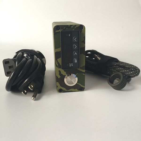 

camouflage e nail kit digital electronic dab d-nail e-nail d nail for wax vaporizer dry herbal glass bong domeless titanium nail
