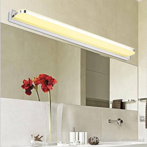 

led bathroom mirror light anti-fog front lamp mini style stainless steel wall mounted lights lampara de pared up down lamps