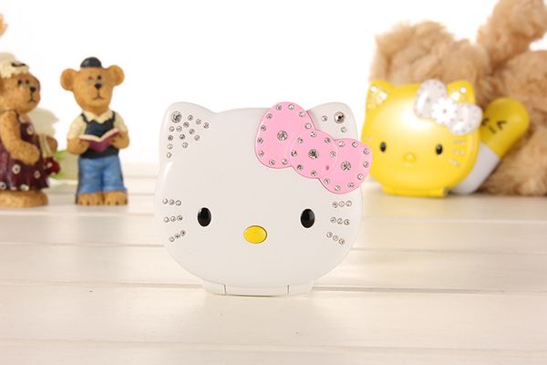 

new arrive unlocked fashion cute cartoon hellokitty mobile phone for women kids girls diamond bluetooth mp3 mini cell mobile phone cellphone