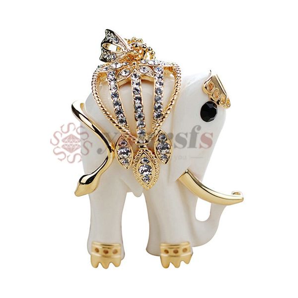 

yoursfs western design cute elephant necklace 18k gold plated lovely sweater necklaces for women animal fashion necklace classic jewelry, Silver