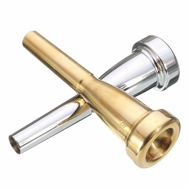 

wholesale-new 2 colors silver/gold trumpet mouthpiece 3c size for for bach
