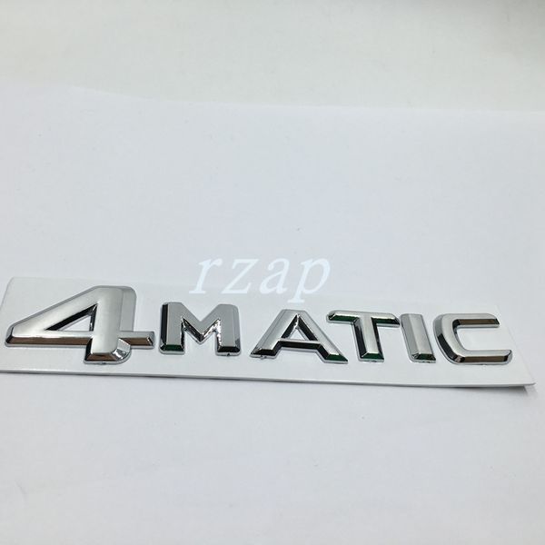 

for mercedes 4matic letter logo rear trunk emblem sticker for benz w124 w210 c e cl cls r car styling badge decal