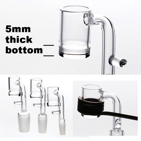 Best-seller Épais Bas Électronique Domeless Quartz Banger Enail 10/14/18mm Mâle Femelle 6 Taille 19.5mm Bol