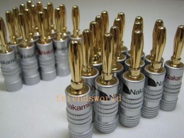 

nakamichi 24k gold speaker banana plugs connector 500pcs/lot ing