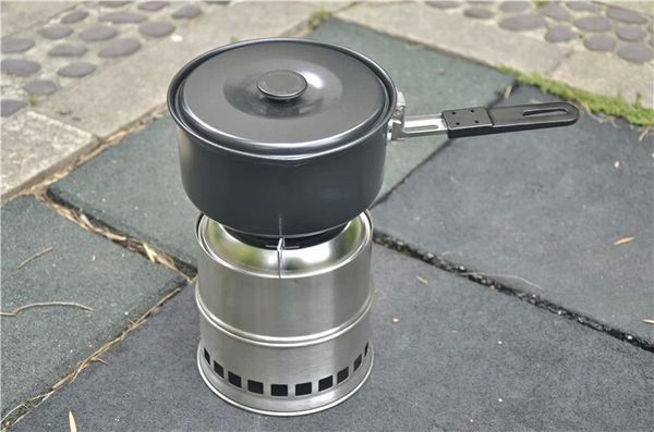 

4 in 1 stainless steel split picnic barbecue stoves windproof portable outdoor picnic fire wood charcoal stoves 004