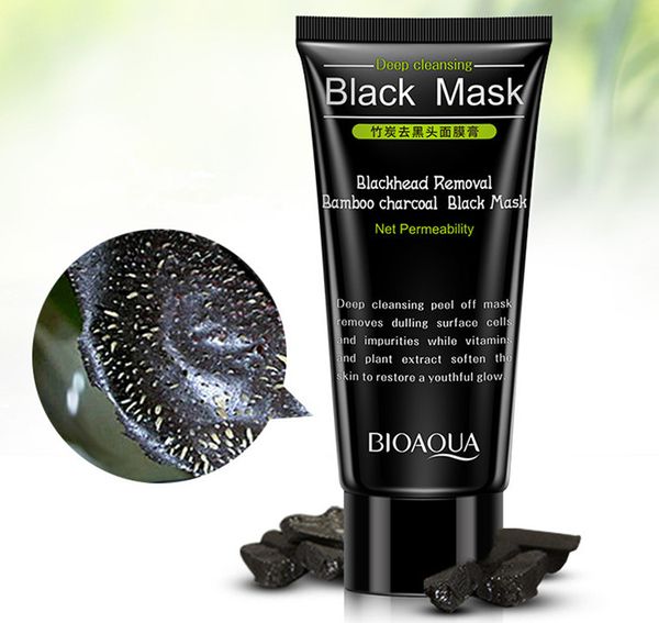 Dropshipping BIOAQUA Black Mask Black Head Blackhead Remover Trattamento per l'acne Pulizia profonda Purificante Riduci i pori del viso