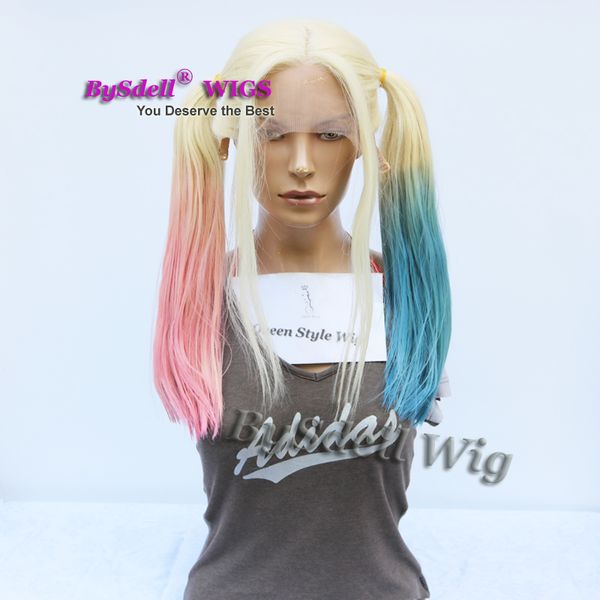 Halloween Cosplay Wig Suicide Squad Harley Quinn Ponytail