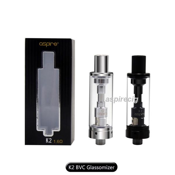 

genuine aspire glassomizer tank atomizer 1.6ohm quick bottom vertical aspire k2 bvc kit bvc for coil k2 suitable starter hadxf