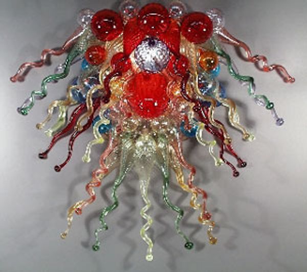 

color/size customized ce/ul certificate festival lamp modern art multi colroed glass chandelier