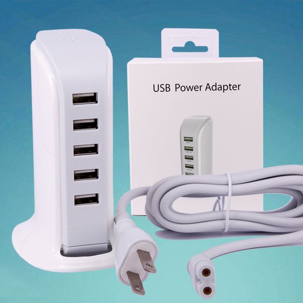 

Лодка реальный 4.0 A 5 портов USB вертикальный настольное зарядное устройство с 1 м ка
