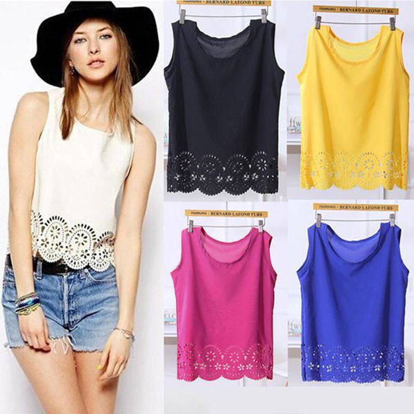 

women's clothing 2019 summer chiffon womans leeveless tank style for women stringer tees tanks camis womens camisole crop shirts, White